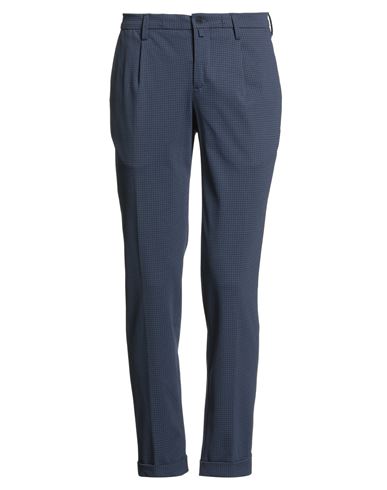 Barbati Man Pants Navy Size 32 Cotton, Polyamide, Elastane In Blue