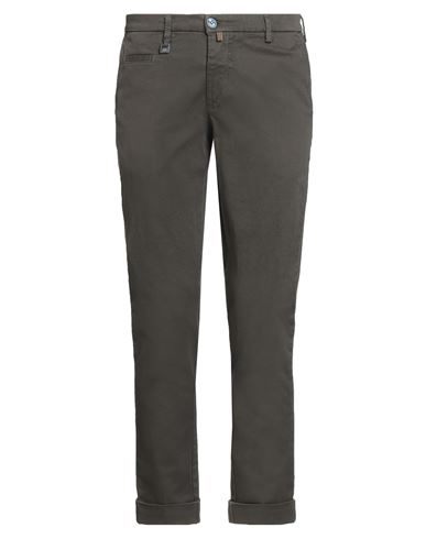 Barbati Man Pants Grey Size 30 Cotton, Elastane In Gray