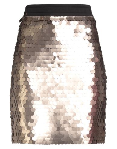 Ice Play Woman Mini Skirt Bronze Size M Cotton, Polyester In Gray