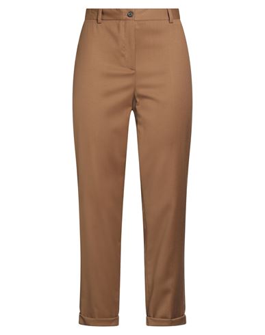 Fabiana Filippi Woman Pants Khaki Size 6 Virgin Wool, Polyamide, Elastane In Brown
