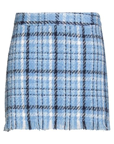 Ice Play Woman Mini Skirt Azure Size 4 Polyester, Acetate, Cotton, Elastane In Blue