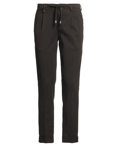 Barbati Man Pants Dark Brown Size 30 Cotton, Elastane In Black