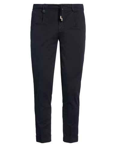 Barbati Man Pants Midnight Blue Size 40 Cotton, Elastane In Blue