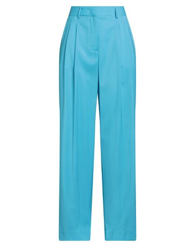 Brian Dales Woman Pants Azure Size 10 Wool In Blue