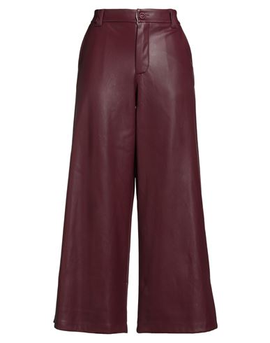 Tensione In Woman Pants Burgundy Size S Polyester In Red