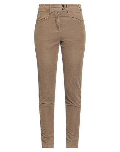 Massimo Alba Woman Pants Khaki Size 4 Cotton, Elastane In Nude