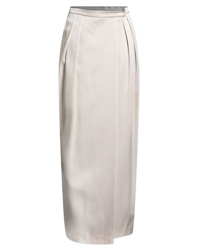 Brunello Cucinelli Woman Maxi Skirt Beige Size 6 Acetate, Viscose In Neutral