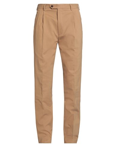 Moorer Man Pants Camel Size 42 Cotton, Wool, Elastane In Brown