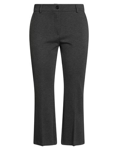 Tensione In Woman Pants Charcoal Size L Viscose, Polyamide, Elastane In Black