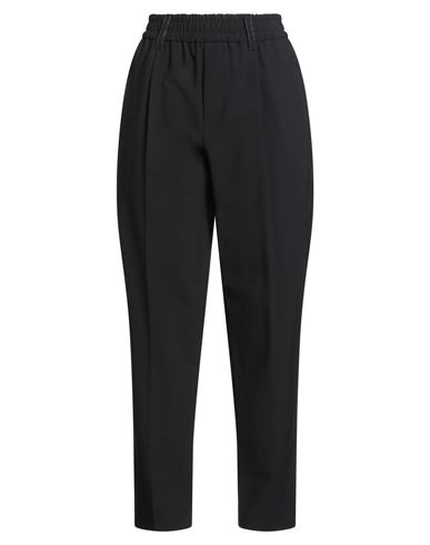 Brunello Cucinelli Women's Stretch Cotton Cover-up Trousers With Jewellery In Black