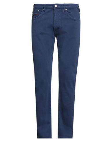 Tommy Jeans Man Jeans Navy Size 34w-34l Cotton, Elastane In Blue