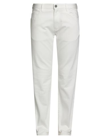 Giorgio Armani Man Jeans White Size 34 Cotton, Cashmere, Wool, Elastane In White