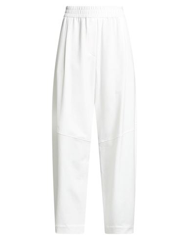 Brunello Cucinelli Woman Pants White Size M Cotton, Elastane