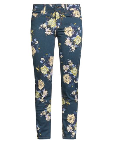 Liu •jo Woman Pants Blue Size 27w-28l Cotton, Elastane In Blue