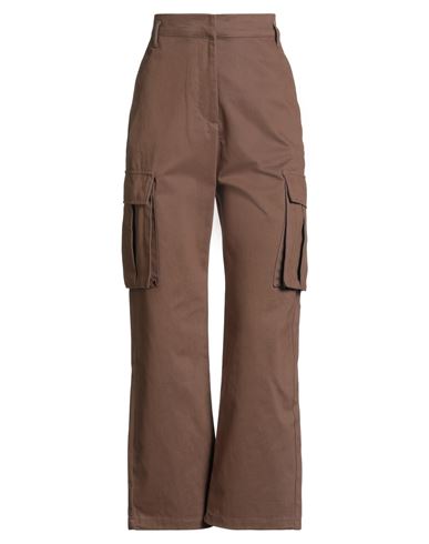 Pinko Woman Pants Brown Size 2 Cotton In Brown