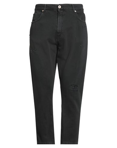 Berna Man Jeans Black Size 36 Cotton In Black