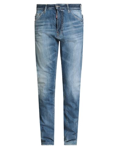 Dsquared2 Man Jeans Blue Size 40 Cotton In Blue