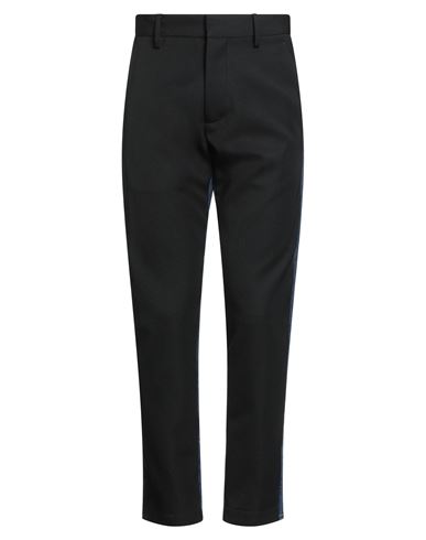 Dsquared2 Man Pants Black Size 36 Polyester, Virgin Wool, Cotton, Elastane, Calfskin In Black