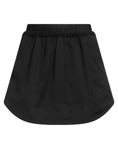 Dsquared2 Woman Mini Skirt Black Size 10 Virgin Wool In Black