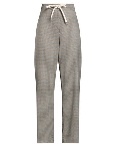 Berna Woman Pants Beige Size L Polyester, Viscose, Elastane In Sand