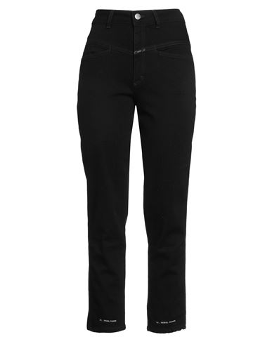 Closed Woman Jeans Black Size 10 Cotton, Modal, Polyester, Elastane In Black