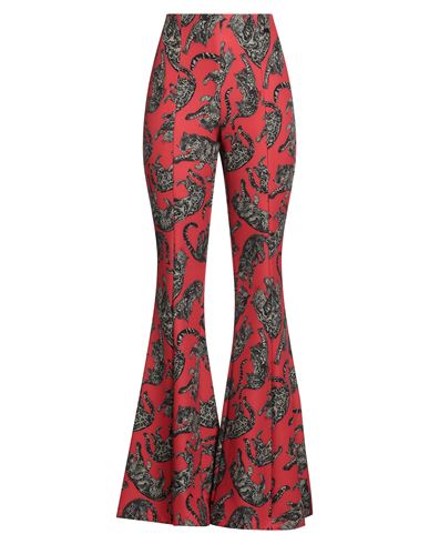 Just Cavalli Woman Pants Red Size 12 Polyester, Elastane In Red