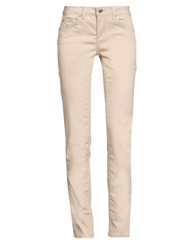 Liu •jo Woman Pants Beige Size 25w-28l Cotton, Polyester, Elastane In Sand