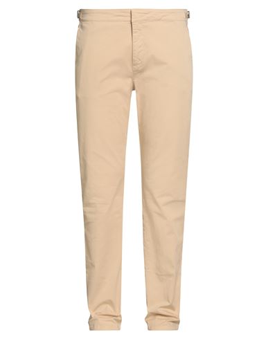 Orlebar Brown Man Pants Sand Size 36 Cotton, Elastane In Neutral