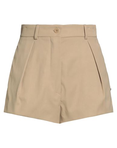 Sportmax Woman Shorts & Bermuda Shorts Beige Size 14 Viscose, Cotton In Neutral