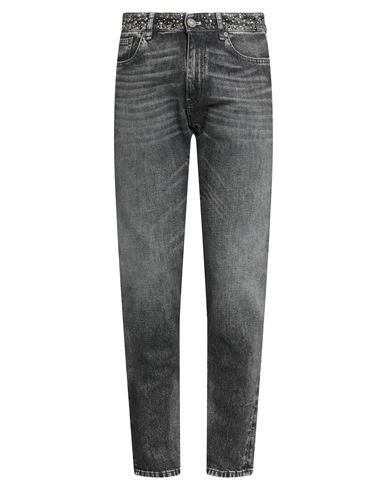 Pt Torino Man Jeans Black Size 34 Cotton, Elastane In Black