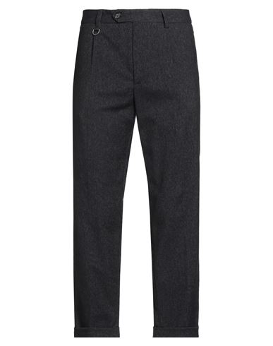 Paolo Pecora Man Pants Black Size 32 Cotton, Polyester, Viscose, Elastane In Black