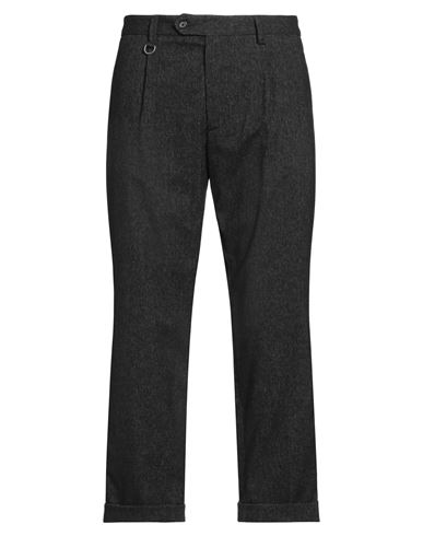 Paolo Pecora Man Pants Black Size 32 Cotton, Polyester, Viscose, Elastane In Black