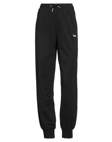 Fila Black Cotton Pant In Black