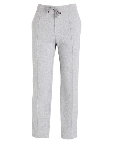Brunello Cucinelli Man Pants Light Grey Size Xl Cashmere, Polyamide, Cotton In White