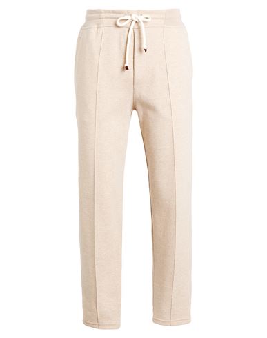 Brunello Cucinelli Man Pants Beige Size L Cashmere, Polyamide, Cotton In Neutral