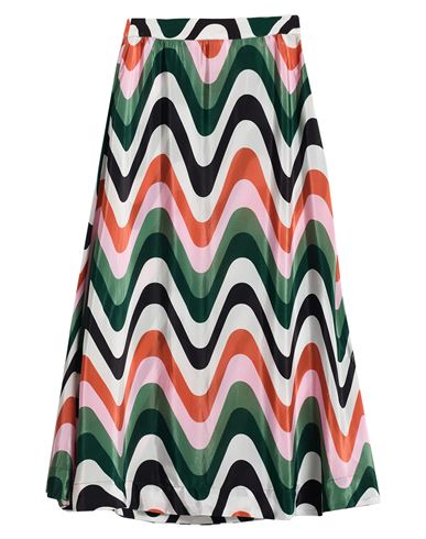 Farm Rio Woman Midi Skirt Green Size Xl Viscose In Green