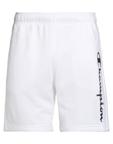 Champion Man Shorts & Bermuda Shorts White Size L Cotton, Polyester In White