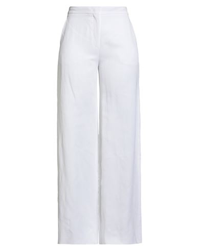 Max Mara Studio Garibo Linen Trousers In White