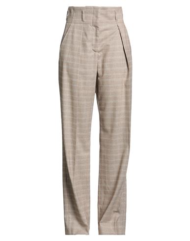 Eleventy Woman Pants Camel Size 2 Wool, Cashmere, Elastane, Polyamide, Polyester In Brown