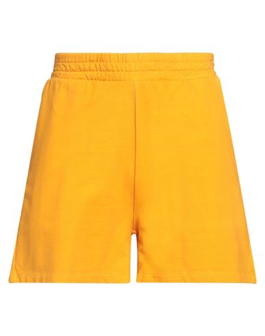 Homeward Clothes Woman Shorts & Bermuda Shorts Marigold Size M Cotton, Elastane In Yellow
