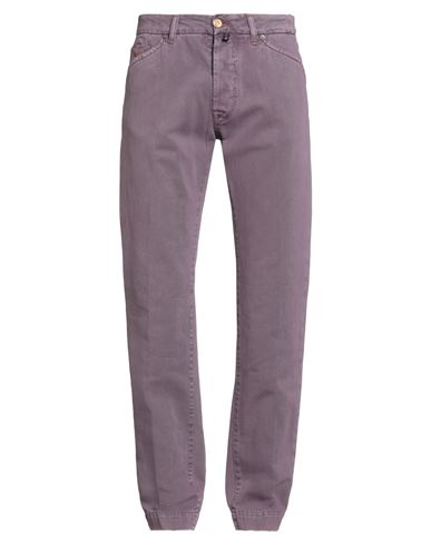 Jacob Cohёn Man Pants Mauve Size 34 Cotton In Purple