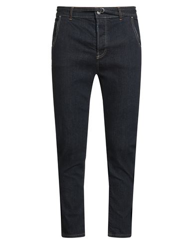 Grey Daniele Alessandrini Man Jeans Blue Size 32 Cotton, Elastane In Black