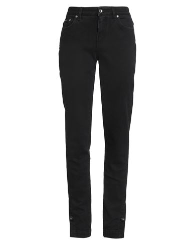Dolce & Gabbana Woman Jeans Black Size 6 Cotton, Elastane In Black