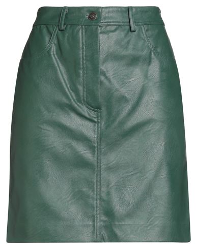 8pm Woman Mini Skirt Green Size S Polyurethane, Viscose In Green
