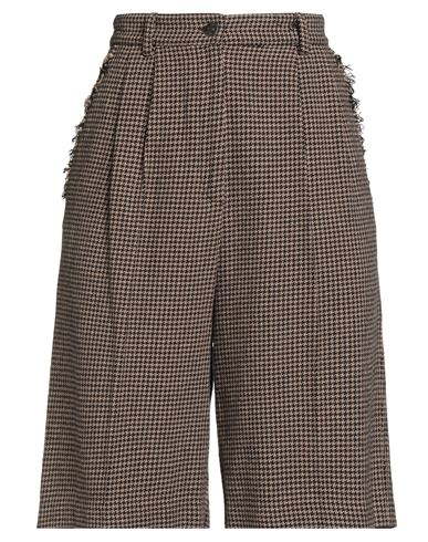 8pm Conscious Woman Shorts & Bermuda Shorts Beige Size S Recycled Cotton, Cotton, Acrylic In Brown