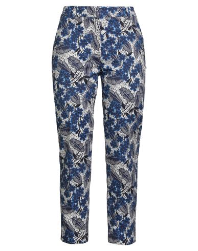 Weekend Max Mara Woman Pants Midnight Blue Size 12 Cotton, Elastane In Blue