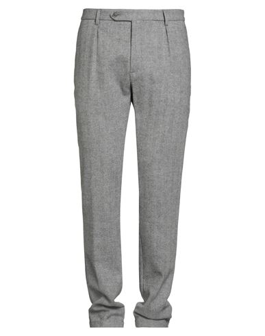 Hackett Man Pants Black Size 34 Wool In Gray