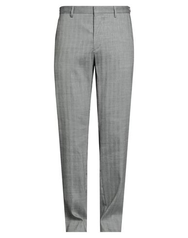Hackett Man Pants Grey Size 32 Linen, Polyester, Virgin Wool, Elastane In Gray