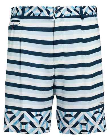 Dolce & Gabbana Man Shorts & Bermuda Shorts Sky Blue Size 38 Silk In Blue