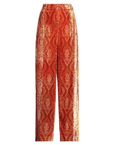 La Doublej La Double J Woman Pants Rust Size S Viscose, Nylon In Orange